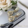 Goldfilled antialergické náušnice 38mm 14K farba
