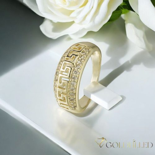 Antialergický prsteň „Goldfilled” v rôznych veľkostiach, farba 14K