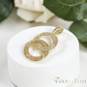 Antialergénny Goldfilled prívesok 32 mm, farba 14K