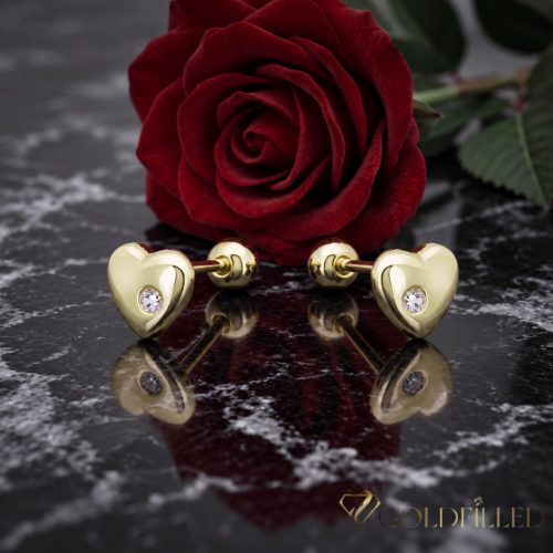 Goldfilled Antiallergén Náušnice 7mm 14K farba	