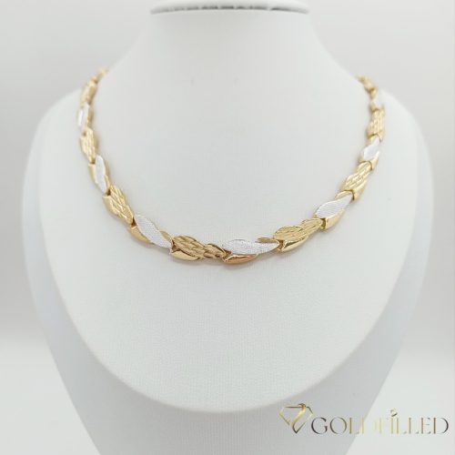 Exkluzívny antialergický náhrdelník „Goldfilled” 45cm/7,2mm, viacfarebný 18K
