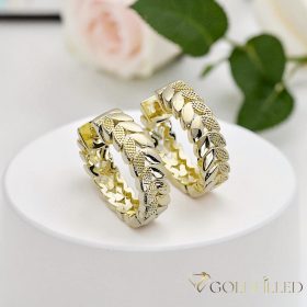 Goldfilled antialergénne náušnice 20 mm 14K farba