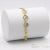 Antialergénny pozlátený náramok „Goldfilled“, dĺžka 17cm a šírka 10mm, farba 14K