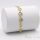 Antialergénny pozlátený náramok „Goldfilled“, dĺžka 17cm a šírka 10mm, farba 14K