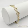 Antialergénny pozlátený náramok „Goldfilled“, dĺžka 17cm a šírka 10mm, farba 14K