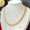 Goldfilled Antialergénny Luxusný Náhrdelník 50cm Dlhý a  7mm Široký Farba 14K