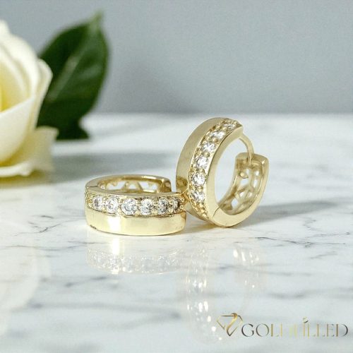 Goldfilled antialergénne náušnice 14mm 14K farba Multicolor 