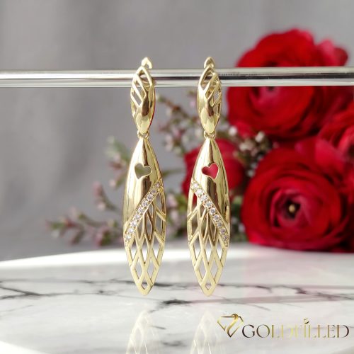 Goldfilled Antialergénne Náušnice 50mm 14K farba