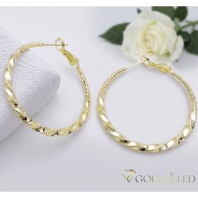   Goldfilled Antialergenní  Kruhové náušnice 40mm 14K farba	
