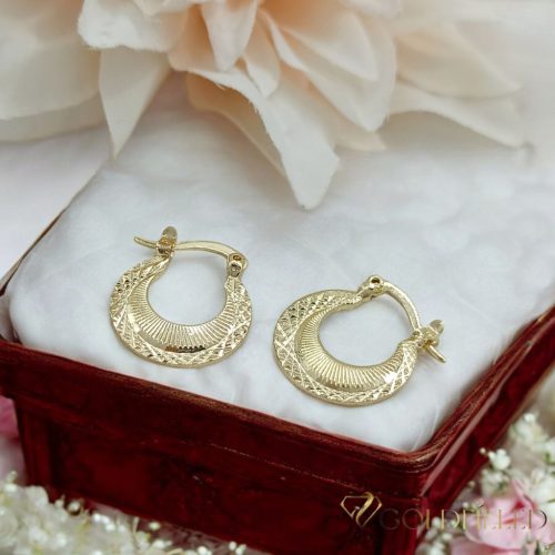 Goldfilled Antiallergén Náušnice 19mm 14K farba	