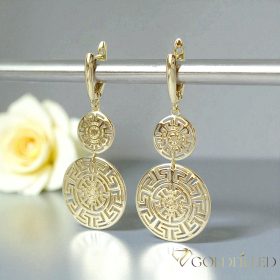 Goldfilled Antialergénne Náušnice 50mm 14K farba