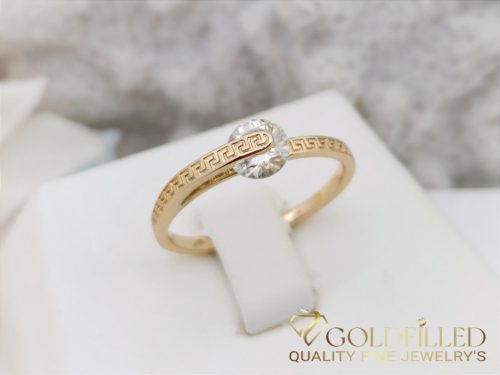 Antialergický prsteň „Goldfilled” v rôznych veľkostiach, farba 18K