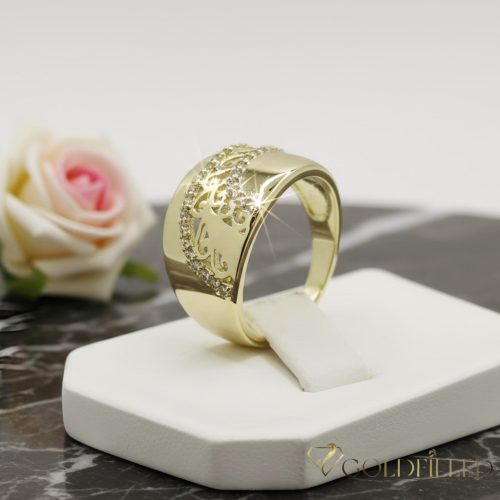 Antialergický prsteň „Goldfilled” v rôznych veľkostiach, farba 14K