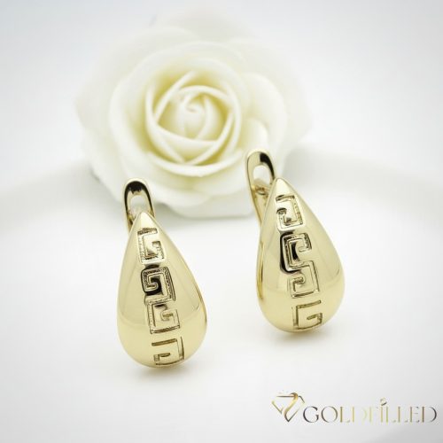 Goldfilled antialergénne náušnice 14mm 14K farba  