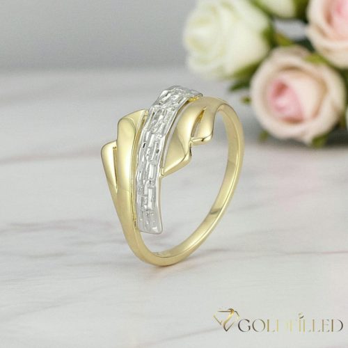 Antialergický prsteň „Goldfilled” v rôznych veľkostiach, farba 14K
