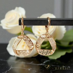 Goldfilled Antialergénne Náušnice 34mm 18K farba