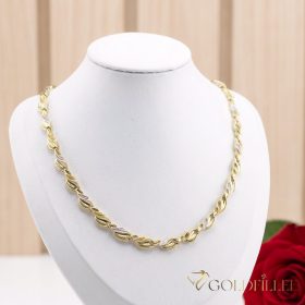   Exkluzívny antialergický pozlátený náhrdelník „Goldfilled“, vo viacerých veľkostiach a 7 mm hrubý, 14K farba Multicolor 