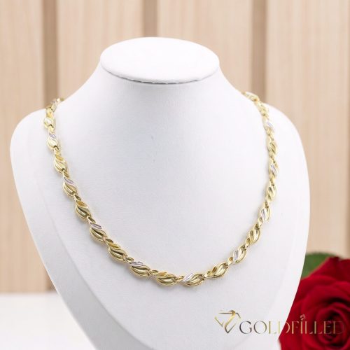 Exkluzívny antialergický pozlátený náhrdelník „Goldfilled“, vo viacerých veľkostiach a 7 mm hrubý, 14K farba Multicolor 