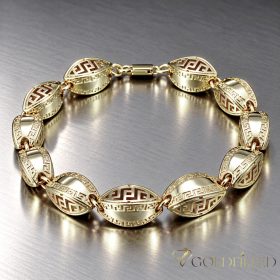   Antialergický náramok „Goldfilled” 22cm /10mm  farebný (14K) 