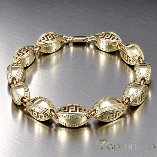 Antialergický náramok „Goldfilled” 22cm /10mm  farebný (14K) 