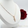 Antialergická Goldfilled náhrdelník 45cm/1mm  + prívesok, farba 18K