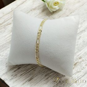   Antialergénny pozlátený náramok „Goldfilled“, dĺžka 19 cm a šírka 4mm, farba 14K