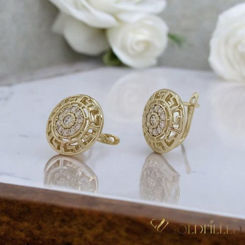 Goldfilled antialergénne náušnice 19 mm 14K farba