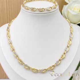   Antialergénny Goldfilled náhrdelník 45cm/7mm + náramok 17cm farba 14K Multicolor 