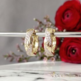 Goldfilled antialergénne náušnice 20 mm 14K farba