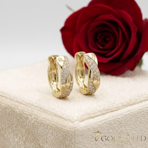 Goldfilled antialergénne náušnice 20 mm 14K farba