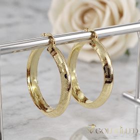   Goldfilled Antialergenní  Kruhové náušnice 40mm 14K farba	