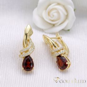 Goldfilled antialergénne náušnice 18 mm 14K farba