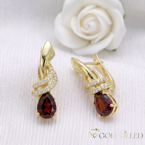 Goldfilled antialergénne náušnice 18 mm 14K farba