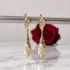 Goldfilled Antialergénne Náušnice 50mm 14K farba