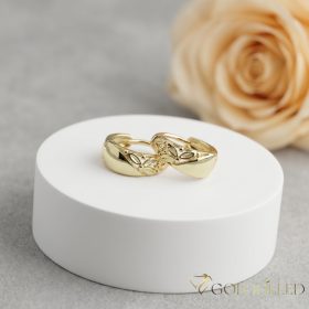 Goldfilled Antiallergén Náušnice 13mm 14K farba	
