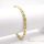 Antialergénny pozlátený náramok „Goldfilled“, dĺžka 19 cm a šírka 5 mm, farba 14K