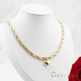   Goldfilled Antialergénny Luxusný Náhrdelník 50cm Dlhý a  6,2mm Široký Farba 14K