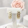 Goldfilled antialergénne náušnice 20 mm 14K farba