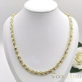   Exkluzívny antialergický náhrdelník „Goldfilled” 50cm/6mm,  14K farebný