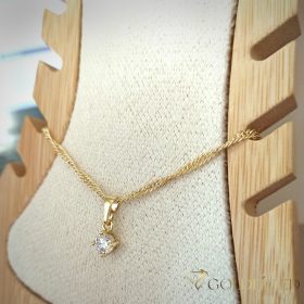 Goldfilled Náramok na členok 29cm/2mm Farba 14K
