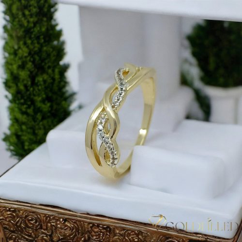 Antialergický prsteň „Goldfilled” v rôznych veľkostiach, farba 14K