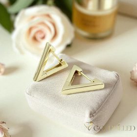 Goldfilled antialergénne náušnice 16 mm 14K farba