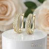 Goldfilled antialergénne náušnice 24 mm 14K farba