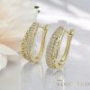 Goldfilled antialergénne náušnice 24 mm 14K farba