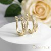 Goldfilled antialergénne náušnice 24 mm 14K farba