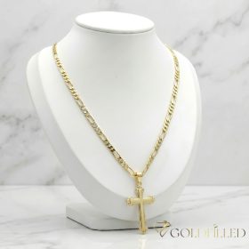   Antialergická Goldfilled náhrdelník 60cm/3,5mm + prívesok, farba 14K