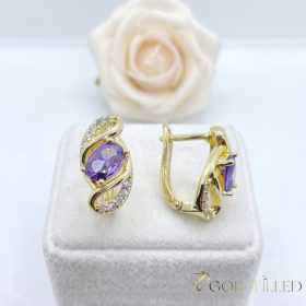 Goldfilled antialergénne náušnice 17 mm 14K farba
