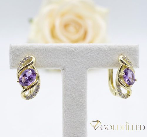 Goldfilled antialergénne náušnice 17 mm 14K farba