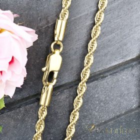   Antialergénny náhrdelník Goldfilled 55cm dlhý a 3mm široký Farba 14K