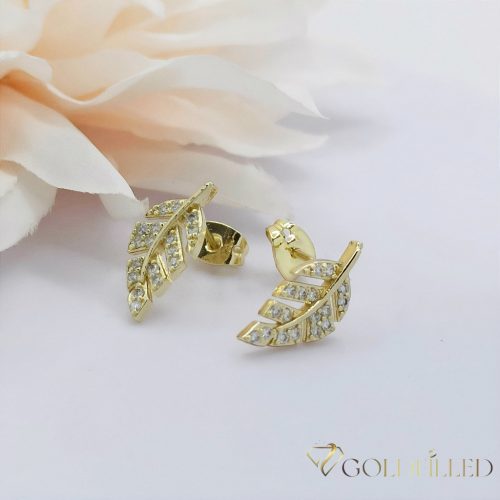 Goldfilled antialergénne náušnice 16 mm 14K farba